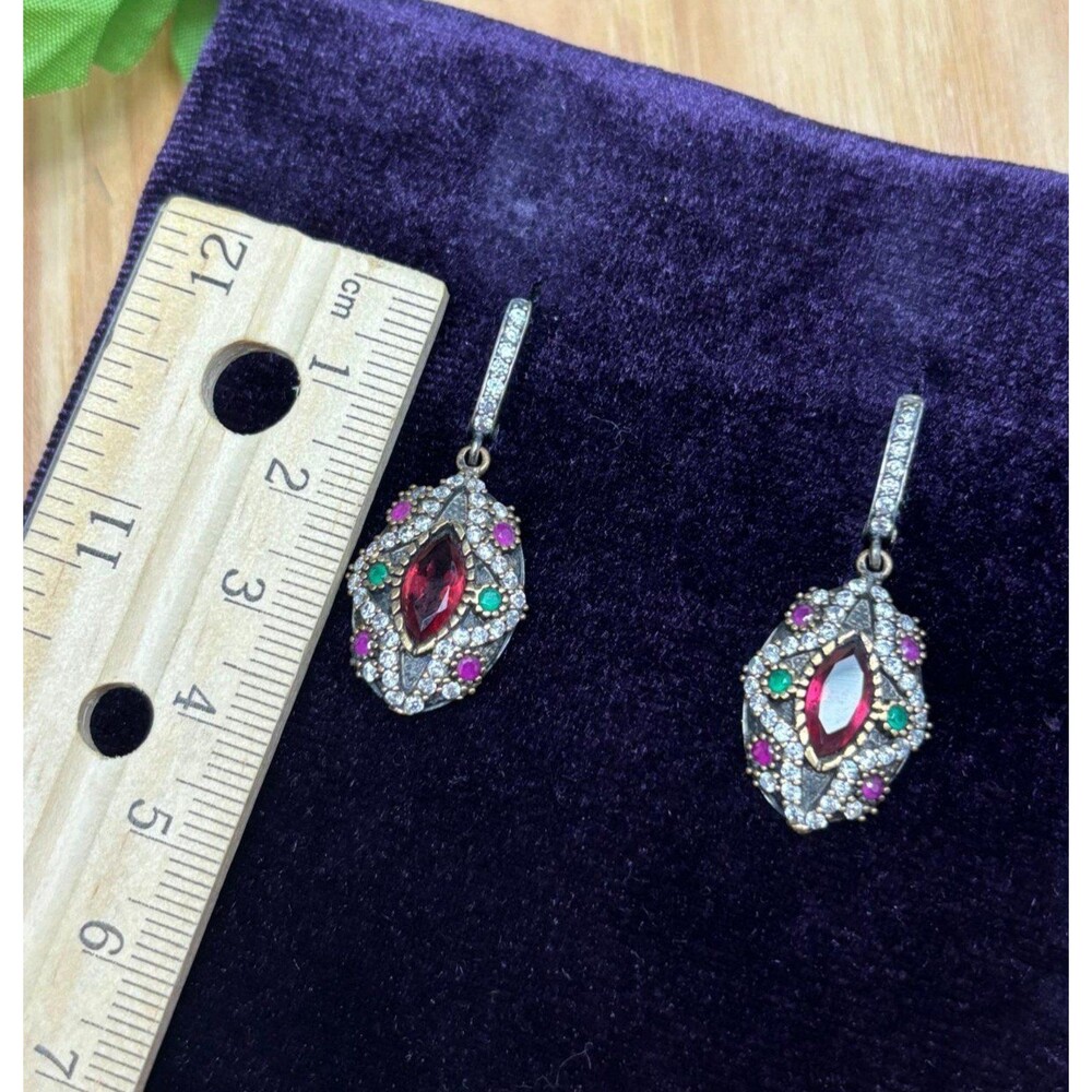 925 Sterling Silver Turkish Vintage Jewelry Set for Women,NEW,Antique,Handmade - Picture 3 of 9